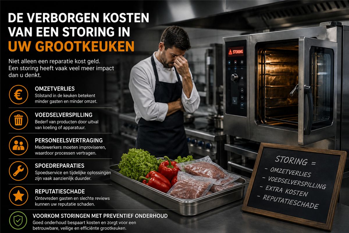 De verborgen kosten van een storing in uw grootkeuken
